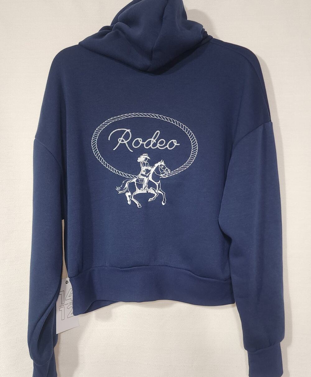 Cowgirl blue Hoodie size women's Large NWT